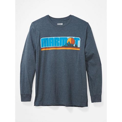 Marmot Montane T-Shirts For Mens Navy ACI304291